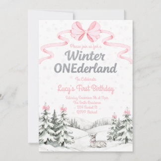 Winter ONederland uitnodiging voor 1e verjaardag