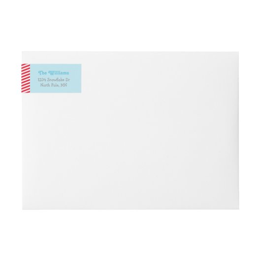 Winter ONEderland Verjaardag Pinguïn Blauw en Rood (Voorkant)