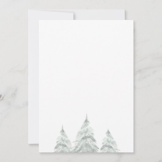 Winter ONEderland Verjaardag Sneeuw Eerste 1e Meis Kaart (Achterkant)