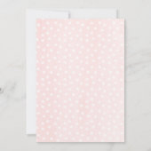 Winter ONEderland Verjaardag Uitnodiging Gold Pink (Achterkant)