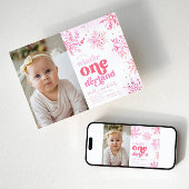 Winter Onederland verjaardagsuitnodiging Kaart