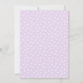 Winter ONEderland Verjaardagsuitnodiging Lilac Zil Kaart (Achterkant)