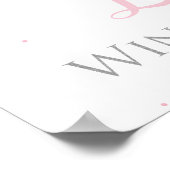Winter Onederland Welkom Bord Poster (Hoek)