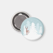 Winter Onederland Wonderland Deer Birthday Magnet (Recto/Verso)