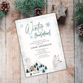 Winter Onederlant 1st First Birthday Animals  Kaart