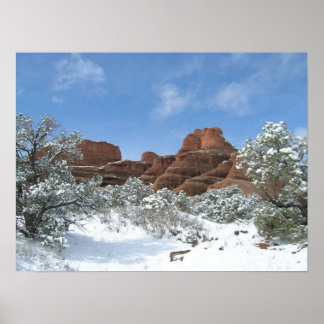 Winter op Arches Poster
