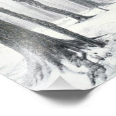 Winter op de Bossen Foto Afdruk (Hoek)