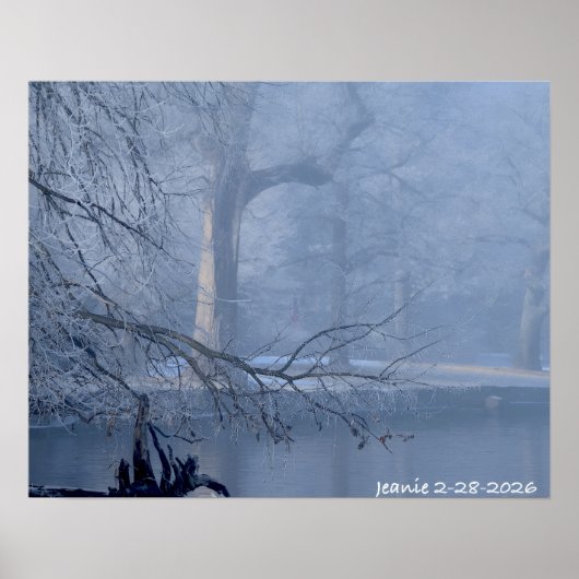 Winter op de Delaware Poster (Voorkant)