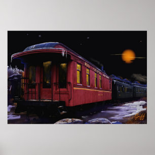 Winter op de Rio Grande Southern Poster