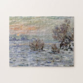 Winter op de Seine, Lavacourt Monet Fine Art Legpuzzel (Horizontaal)