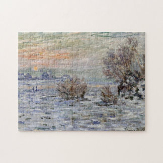 Winter op de Seine, Lavacourt Monet Fine Art Legpuzzel