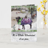 Winter op Thistlebrook boerderijen Kaart (Gele Bloem)