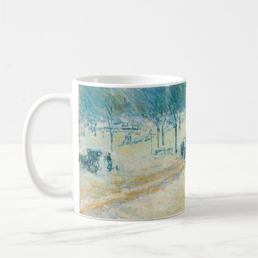 Winter op Unieplein door Frederick Childe Hassam Koffiemok (Links)