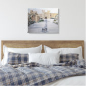 Winter op Windsor Castle Canvas Afdruk (Insitu (Slaapkamer))