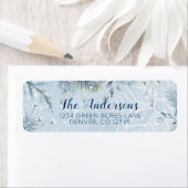 Winter Outdoor Sneeuw Bessen Kerstmis Etiket (Insitu)