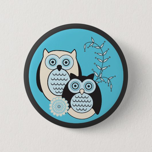 Winter Owls Button (Voorkant)