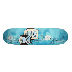 Winter Owls Skateboard