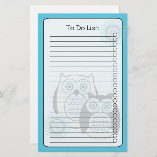 Winter Ownership List Stationery Briefpapier (Voorkant / Achterkant)