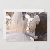 Winter Paarden Foto bruiloft Hartelijk dank Bedankkaart (Achterkant)