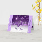 Winter Paars Kaart (Gele Bloem)