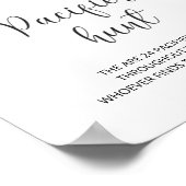 Winter Pacifier Hunt Sign. Zoek het Pacifier-spel Poster (Hoek)