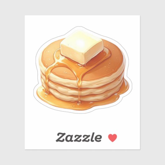 Winter Pancake Cozy Breakfast Aesthetic Sticker   (Vel)