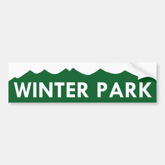 Winter Park Colorado Bumpersticker (Voorkant)