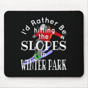 Winter Park Colorado Ik Ging Liever De Sneeuwprut  Muismat