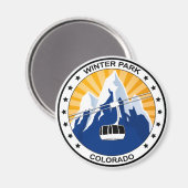 Winter Park Colorado Magneet (Voorkant / Achterkant)