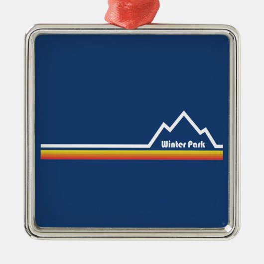 Winter Park, Colorado Metalen Ornament (Voorkant)