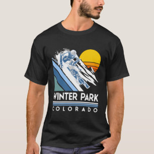 Winter Park Colorado Retro Ski Hoodie T-shirt