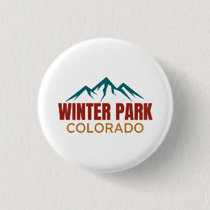 Winter Park Colorado Ronde Button 3,2 Cm