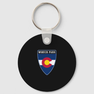 Winter Park Colorado Shield Sleutelhanger