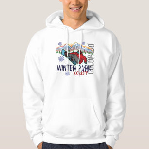Winter Park Colorado snowboarder elevatie hoodie