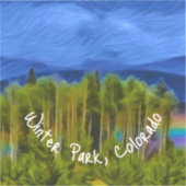 Winter Park Rainbow Patch Sticker (Voorkant)