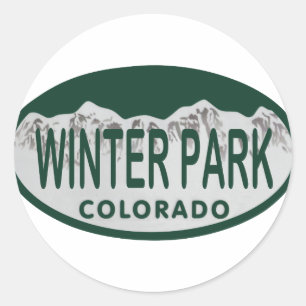 Winter Park Ronde Sticker