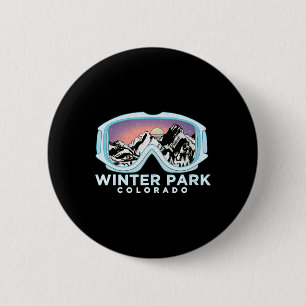 Winter Park Ski Design Winter Park, Co Skien Sneeu Ronde Button 5,7 Cm