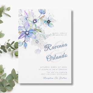 Winter Pastel Bloemige Botanische Romantische Kuns Kaart
