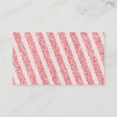 Winter Pastel Pink Snowflake Sleigh Diaper Raffle Informatiekaartje (Achterkant)