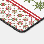 Winter Pattern Snowflake Theme Holiday Kerstmis Bureaumat (Hoek)