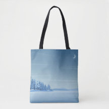 Winter Peace Shopping Errand Canvas tas