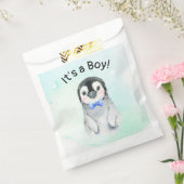 Winter Penguin Bedankzakje (Gezegeld)