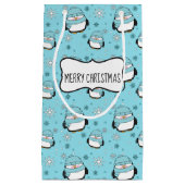 Winter Penguin Gift Bag (klein) Klein Cadeauzakje (Voorkant)