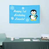 Winter Penguin Party Banner (Beurs)