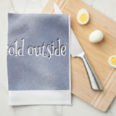 Winter Penguin Theedoek (Quarter Fold)