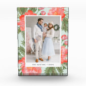 Winter Peony Holiday Photo Block Fotoblokken (Voorkant)