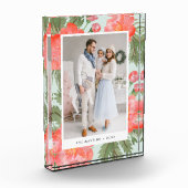 Winter Peony Holiday Photo Block Fotoblokken (Links)