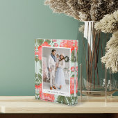 Winter Peony Holiday Photo Block Fotoblokken