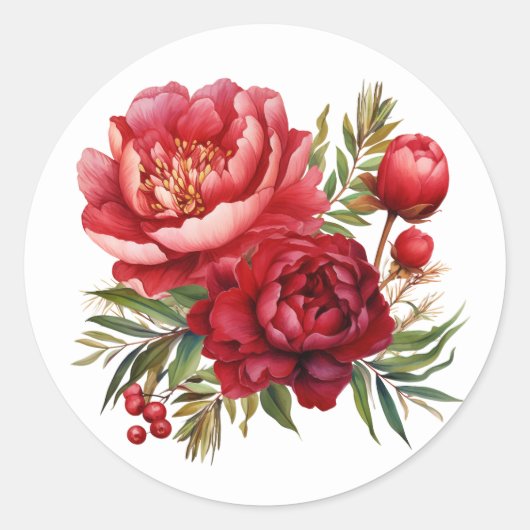Winter Peony Stickers (Voorkant)