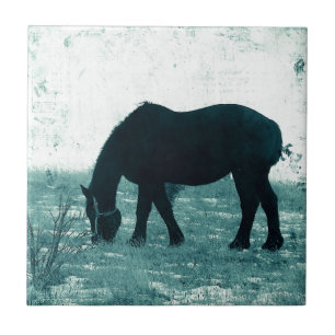 Winter Percheron Tegeltje